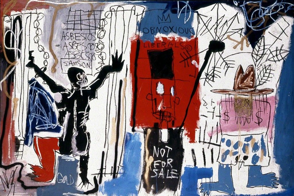 Obnoxious Liberals (1982), Jean-Michel Basquiat.