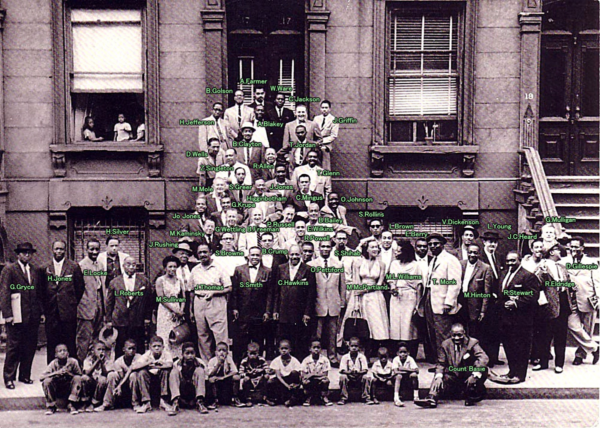 "Harlem'de müthiş bir gün", Art Kane (fotoğrafı büyütmek için tıklayın)