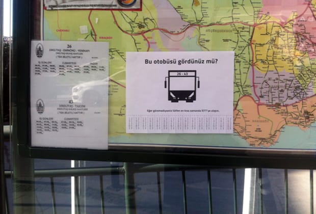 Bu otobüsü gördünüz mü?