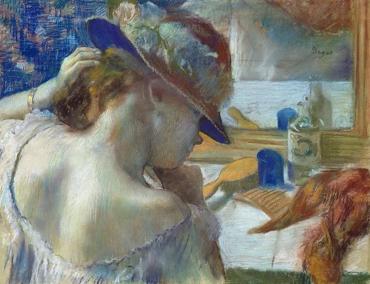 Edgar Degas. Aynanın Karşısında, 1989.