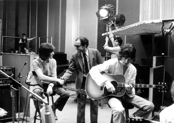 Jean-Luc Godard & The Rolling Stones. Fotoğraf: Cupid Productions