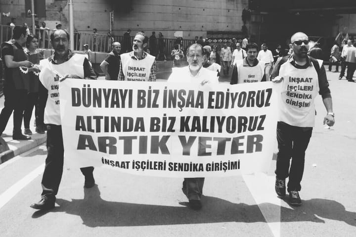 İnşaat İşçileri "Hayır" diyor.