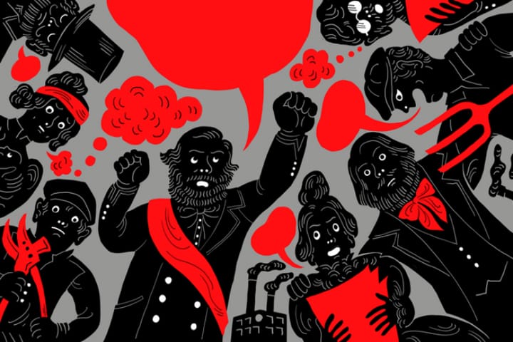 Karl Marx. İllüstrasyon: Tomi Um