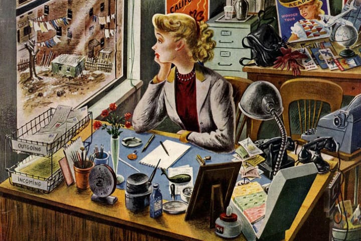 Kurmaca Edebiyat. İllüstrasyon: Constantin Alajalov, 1949