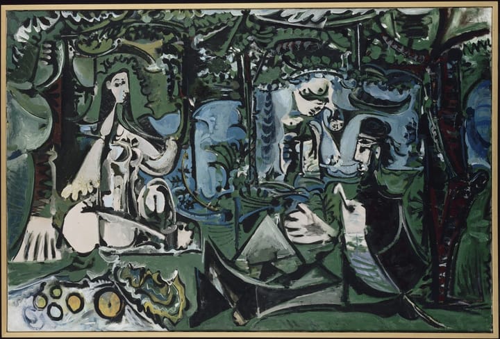 "Le Déjeuner sur l'herbe d'après Manet" (Pablo Picasso, 1960)