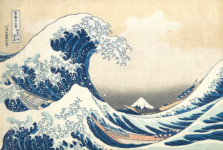 "Kanagawa Oki Nami Ura", Katsushika Hokusai.